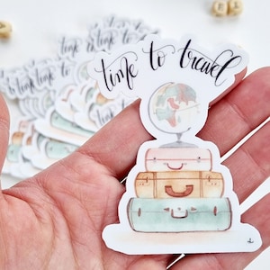 Sticker "Time to travel" Vinyl