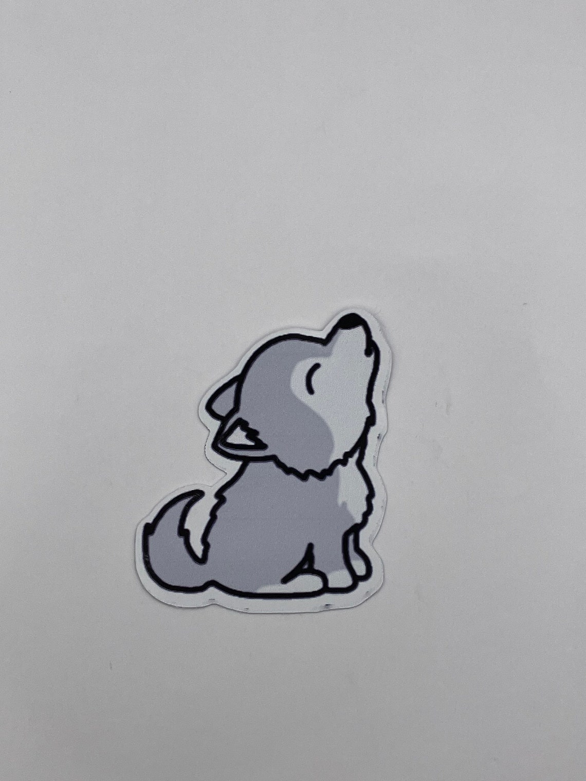 Wolf Howling Sticker Etsy