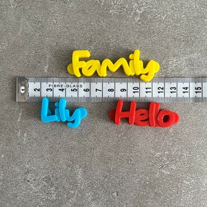 Personalised Fridge Magnet Custom Fridge Magnet 3D Printed Any Name or word Under 5 Pounds Small Gifts image 3