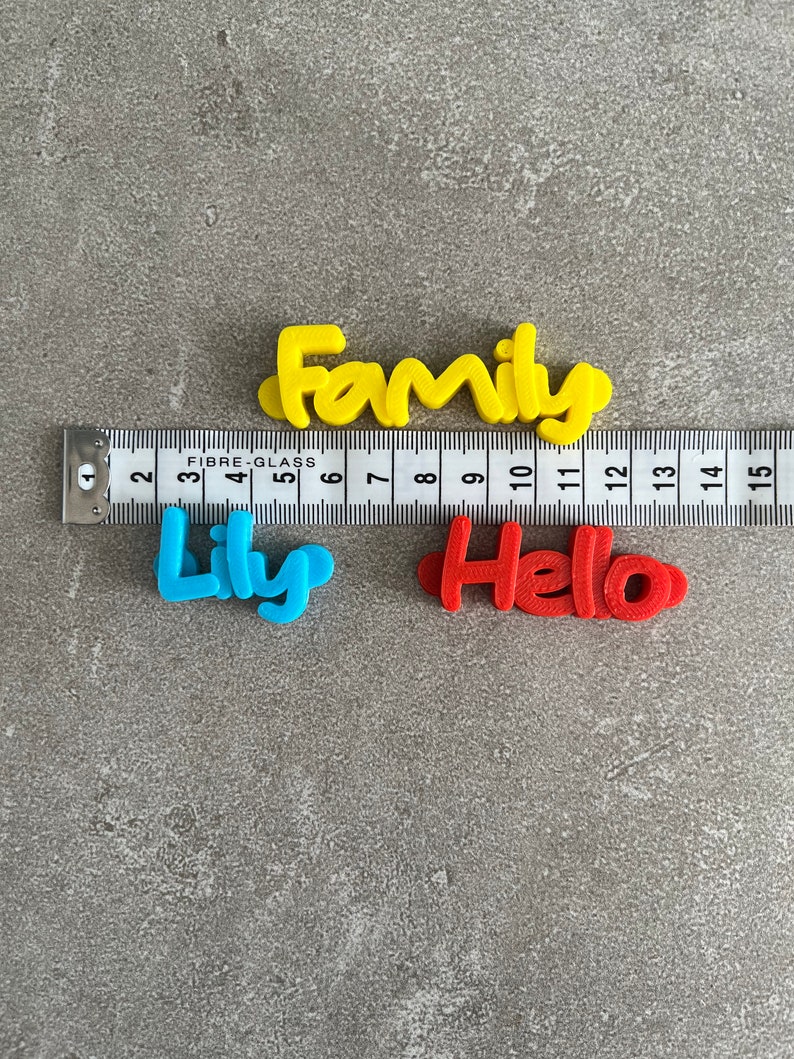 Personalised Fridge Magnet Custom Fridge Magnet 3D Printed Any Name or word Under 5 Pounds Small Gifts image 3