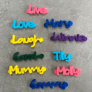 Personalised Fridge Magnet Custom Fridge Magnet 3D Printed Any Name or word Under 5 Pounds Small Gifts image 2