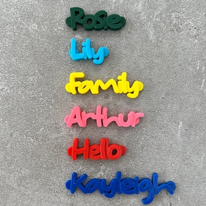 Personalised Fridge Magnet Custom Fridge Magnet 3D Printed Any Name or word Under 5 Pounds Small Gifts image 1
