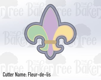 Fleur-de-Lis - STL Datei Cookie Cutter - Digital Download