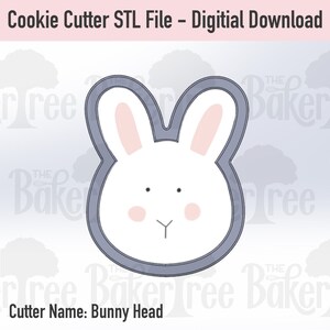 Hasenkopf - STL Datei Ausstechform - Digitaler Download