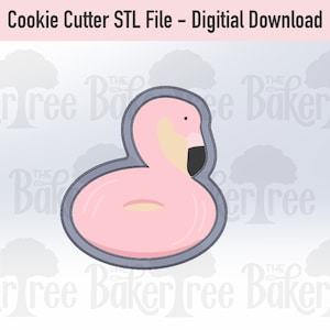 Flamingo Float - Pool Float, Summer - STL File Cookie Cutter - Digital Download