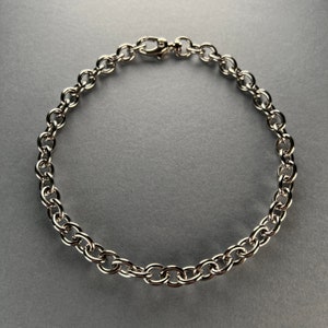 10mm Chunky Oversized Rolo Cable Stainless Steel Chain Necklace Choker Stacking Simple Statement Cute Chunky Jewellery Alt Large Heavy Duty image 2