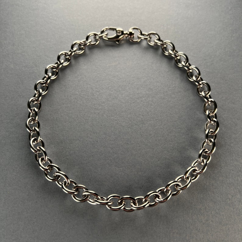 10mm Chunky Oversized Rolo Cable Stainless Steel Chain Necklace Choker Stacking Simple Statement Cute Chunky Jewellery Alt Large Heavy Duty image 2