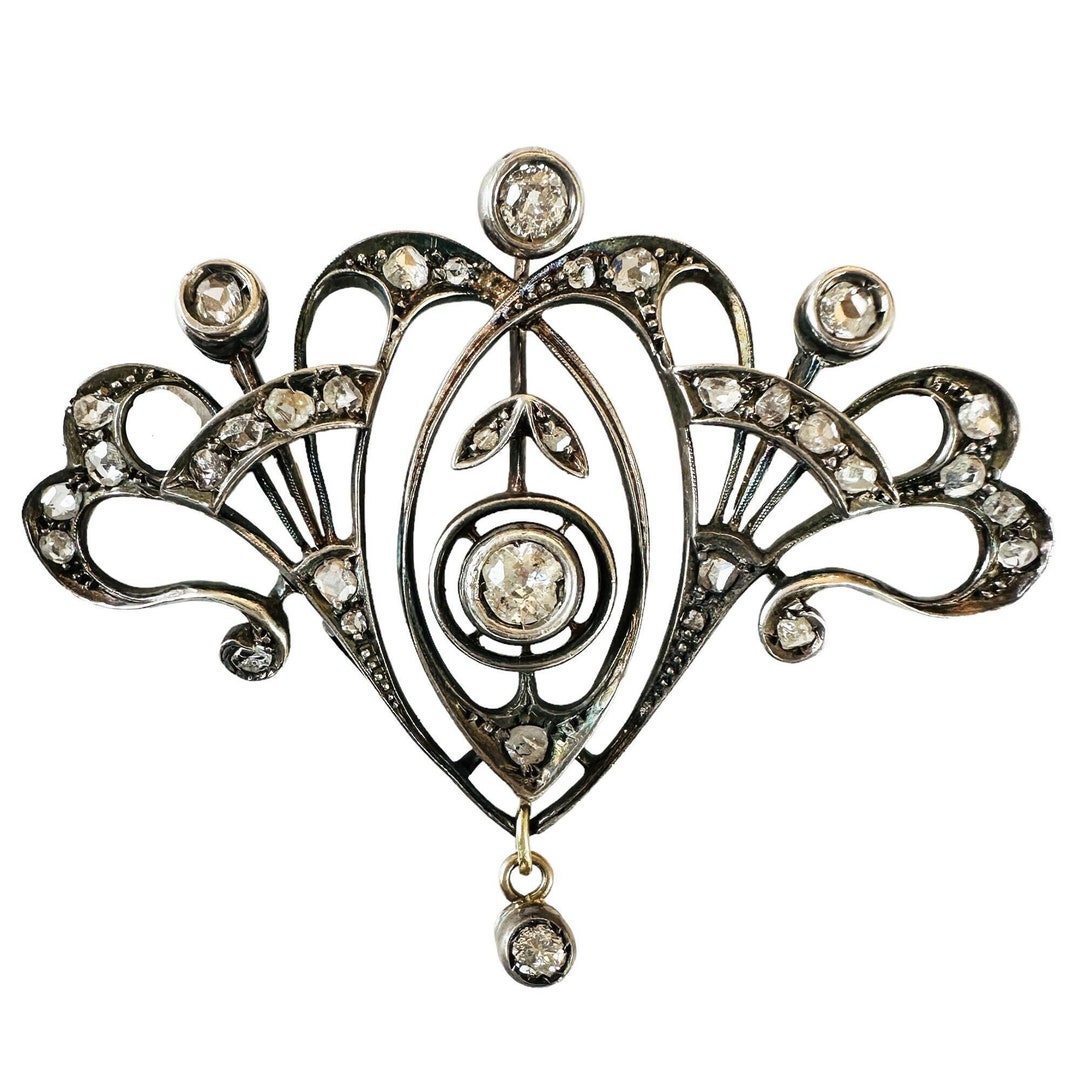 Boutons De Manchette Art Nouveau – Jeanne D'Arc En Plaqué Or Jaune – Occasion France