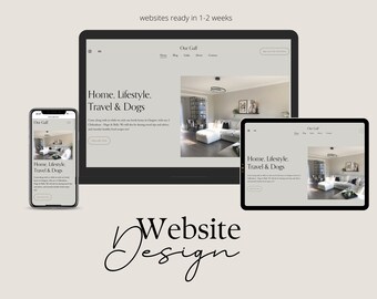 Content Creator website design - custom website design in minimalist style