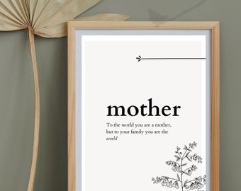 Mother’s Day gift, mother, moms day, printable Mother’s Day gift, last minute Mother’s Day gift, print at home, beautiful gift for mum,