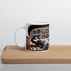 Cessna Cockpit mug, pilot coffee mug, cup, Gift for pilot, student pilot, airplane gift, aviation
