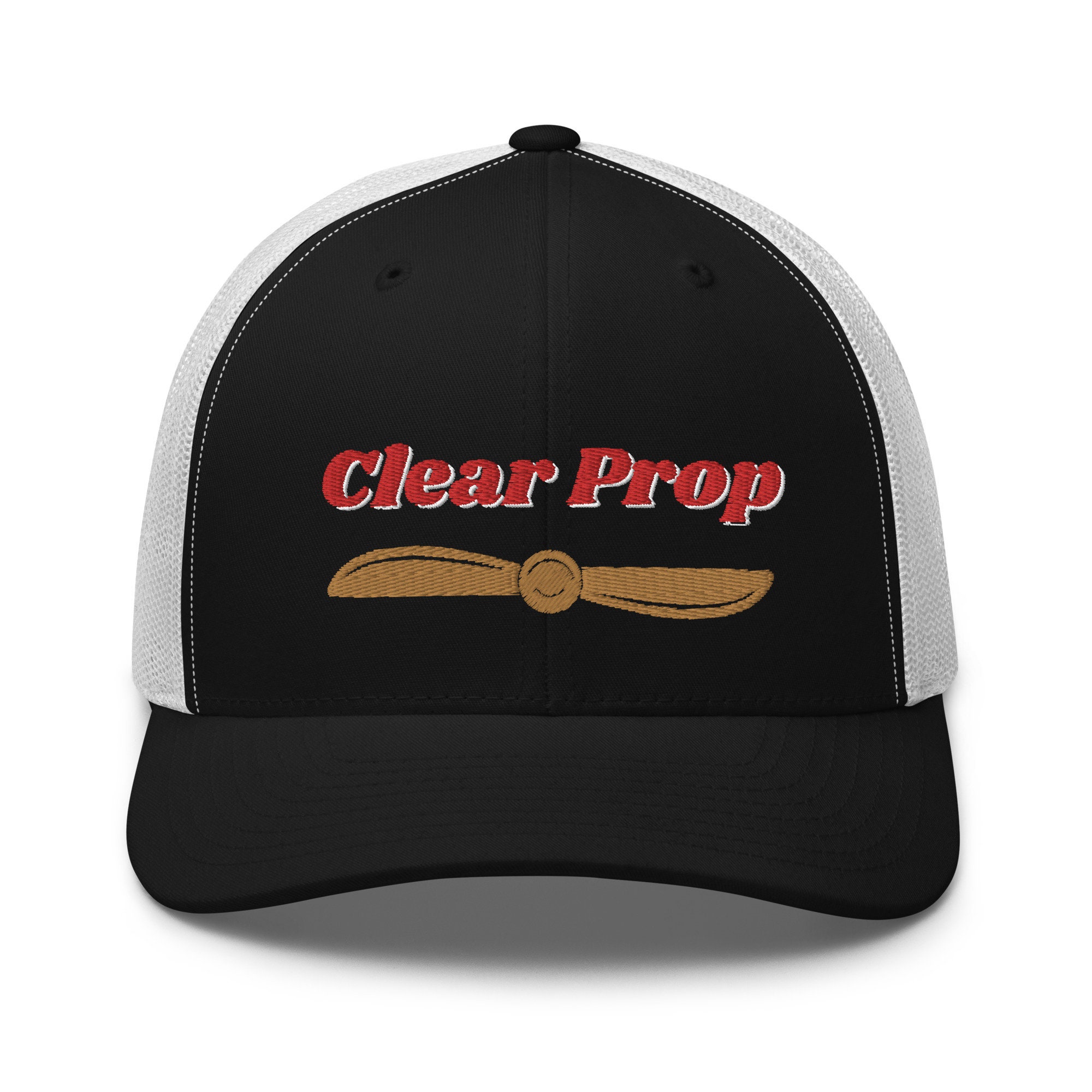 Clear Prop Hat, Pilot Hat, Trucker Cap, Hat, Cap, Gift for Pilot, Pilot Gift, Propeller, Aviation, Pilot