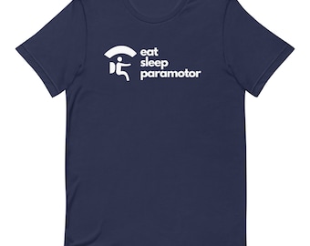 Eat Sleep Paramotor t-shirt, funny paramotor shirt, pilot, ppg, powered parachute, gift, aviation gift