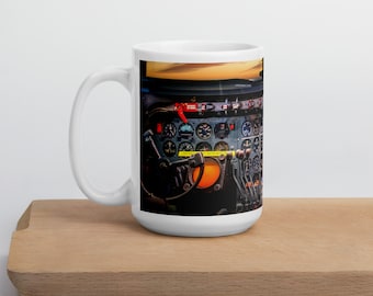Flugzeug-Cockpit-Gauge-glänzende Tasse, Luftfahrt Geschenk