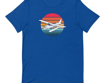 Float Plane T-Shirt, Gift for Pilot, Aviation Gift, Cessna, Bush Flying, Seaplane, Shirt