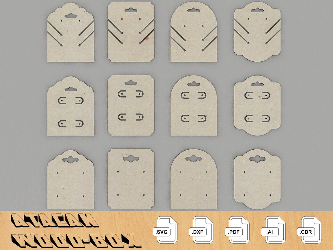 Necklace Display Card Svg / Necklace Display Template Fot - Etsy