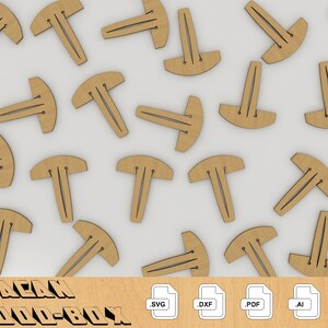 Crumb Tray Pins for Glowforge SVG Digital Download Honeycomb Tray Pins File 060 image 3