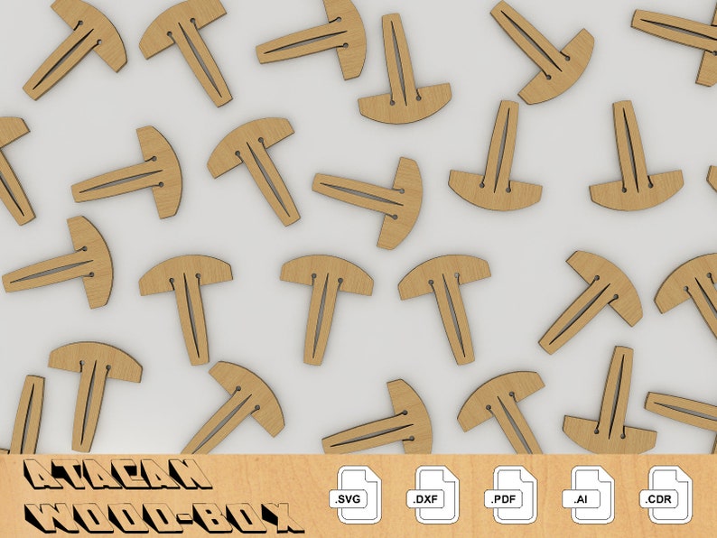 Crumb Tray Pins for Glowforge SVG Digital Download Honeycomb Tray Pins File 060 image 3