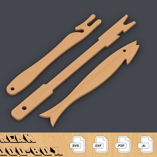 Oven Pull or Push Stick  / Laser Cut Files /  Baking Oven Rack Push Pull Stick / Instant download / Glowforge SVG files 121