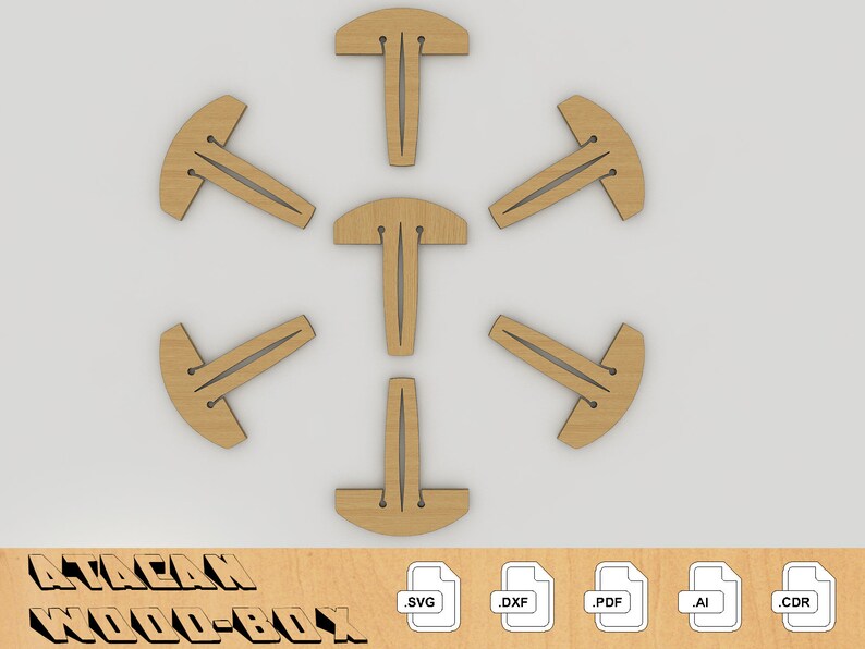 Crumb Tray Pins for Glowforge SVG Digital Download Honeycomb Tray Pins File 060 image 2