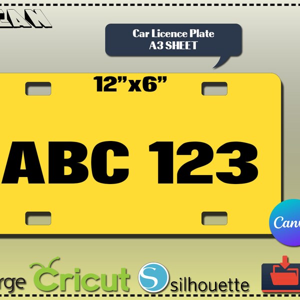 Blank Sublimation License Plate Frame Etsy UK