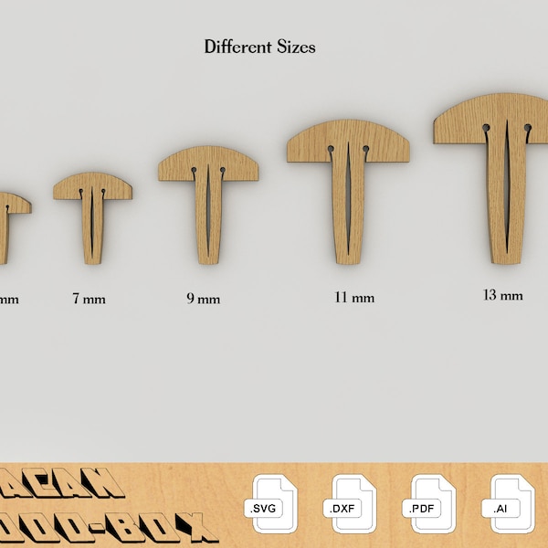 Crumb Tray Pins pour Glowforge - Téléchargement numérique SVG - Honeycomb Tray Pins File 060