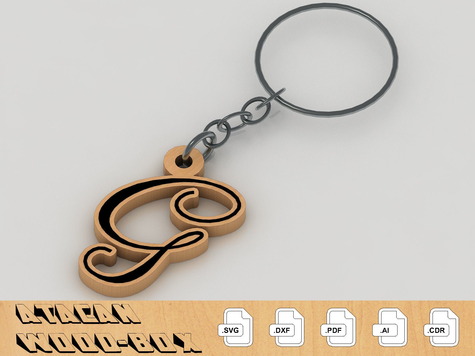 Alphabet Letters SVG Files Letter Keychain Bundle - Etsy