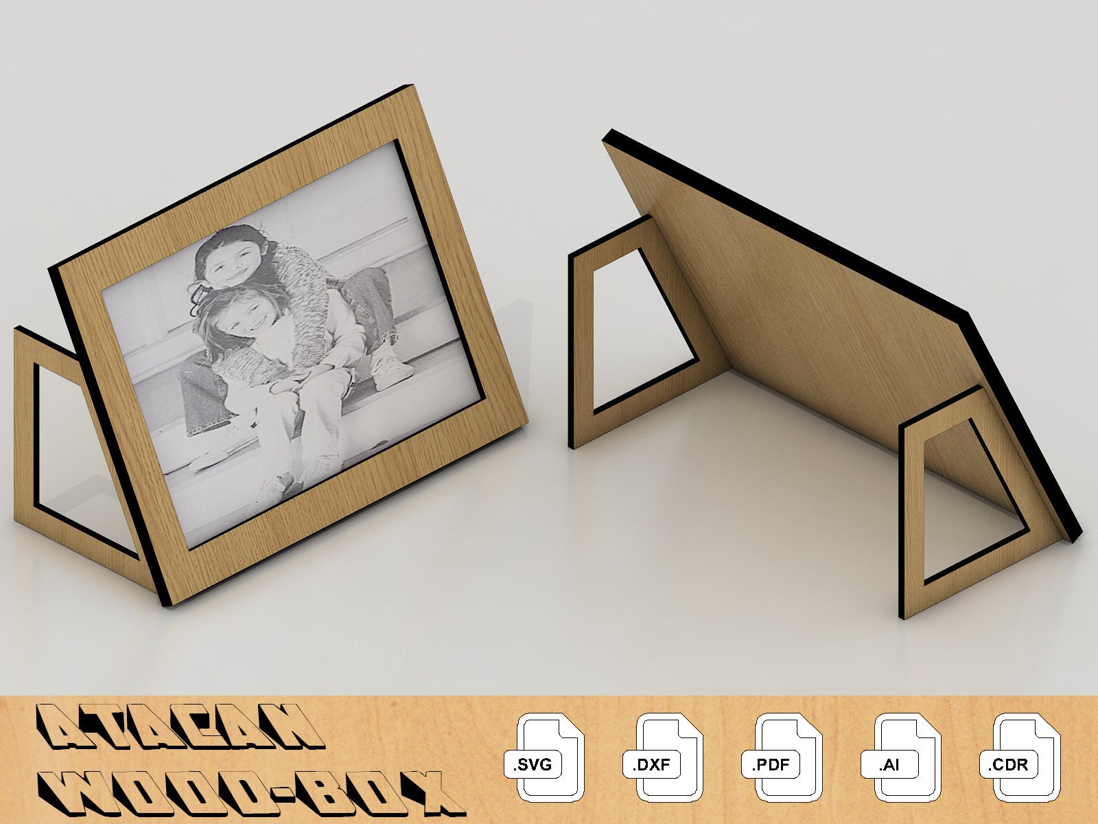 Photo Frame Laser Cut SVG Files Digital Download Etsy