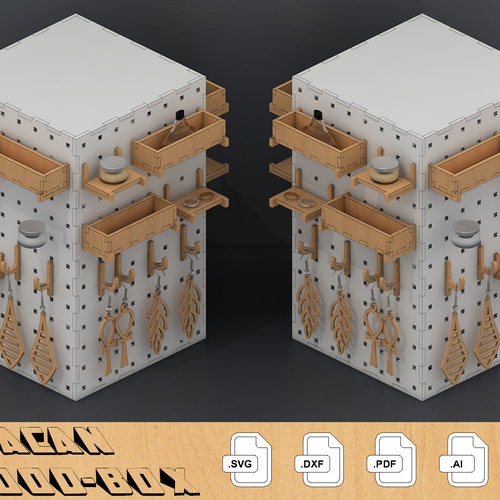 Pegboard and Accessories Laser Cut SVG Files Peg Board Etsy