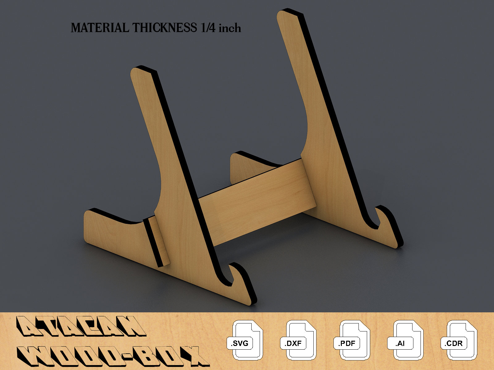 Plate Holder Stand / Frame Holder Stand / Cnc Templates / Laser