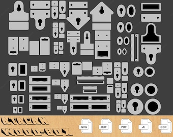 Photo Frame Hanger Hooks / Sawtooth Hanger / Frame Hangers / Sign Hanger Templates / Laser Cut files  SVG DXF Ai CDR 329