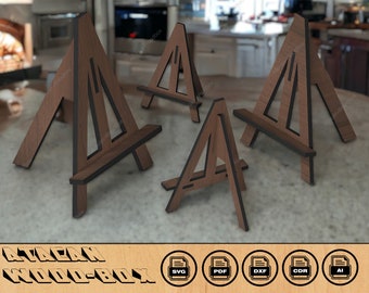 Wooden Easels and Stands / Photo Frame Display Holders / Wooden Easel Laser Cut Files SVG DXF Ai CDR 332