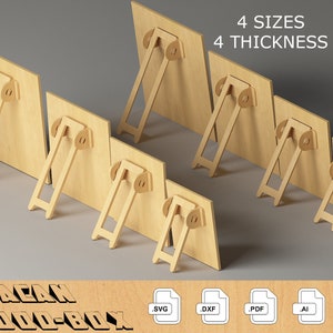 Legs for photo frames / Various Sizes for different frames / Easel Stand Backs / Glowforge Frame / Laser Cut wood picture frame 302