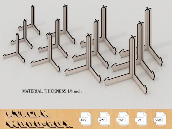 1/4 Inch Laser Cut Easel Display Stand Plate Stand Template Frame Plate  Holder, Plate Display Stand, Wood Plate Holder 006 -  Norway