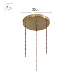 Ceiling Canopy Base for 3 Heads Pendant Light Fixtures