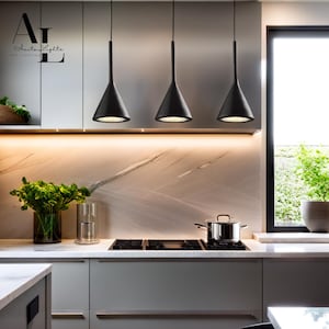 Nordic Pendant Light: Minimalist Aluminum Hanging Lamp