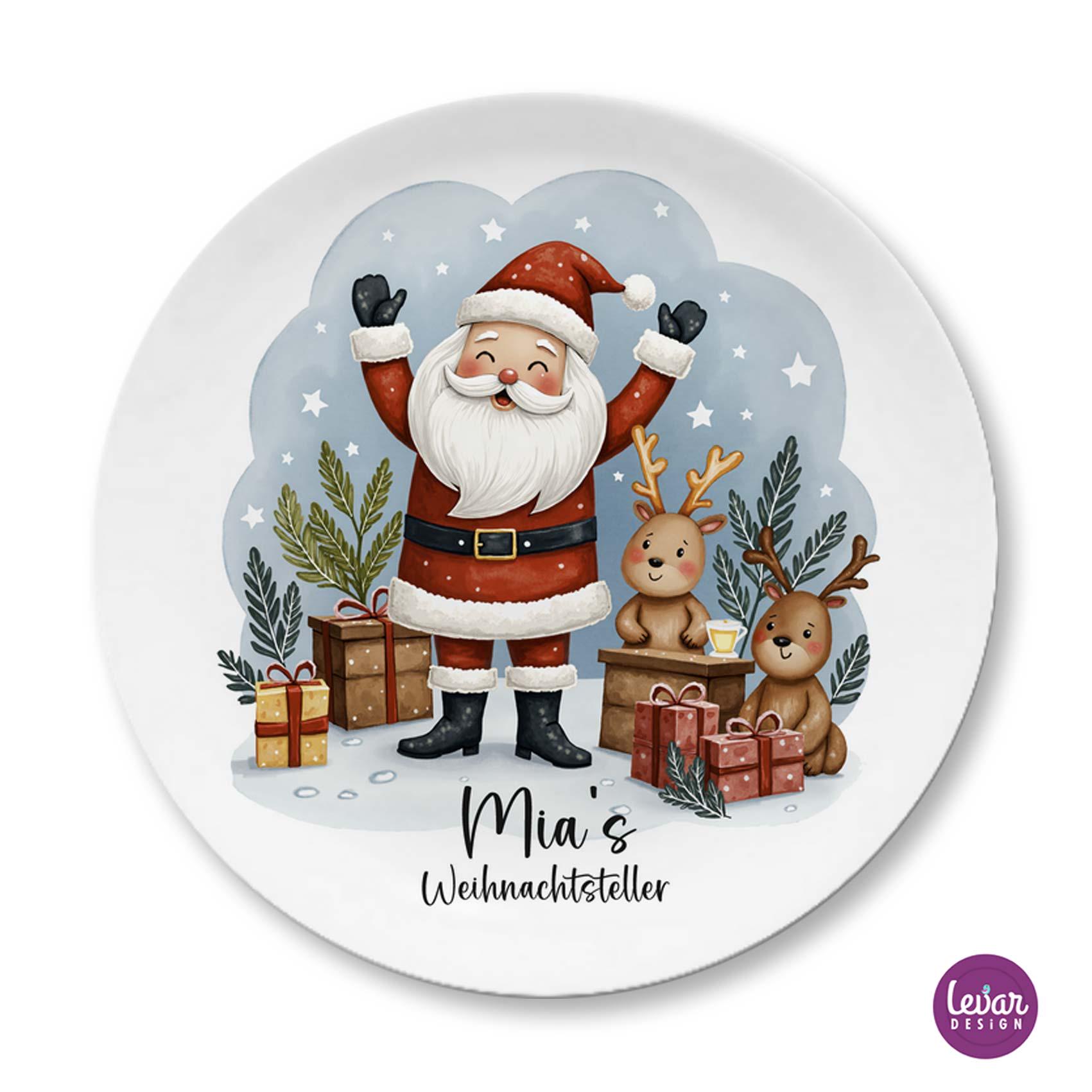 Produktbild von Weihnachtsmann Milch Kekse Ornament - Kunstharz Teller Karotten Dessert Gemüse Gesunde Kinder