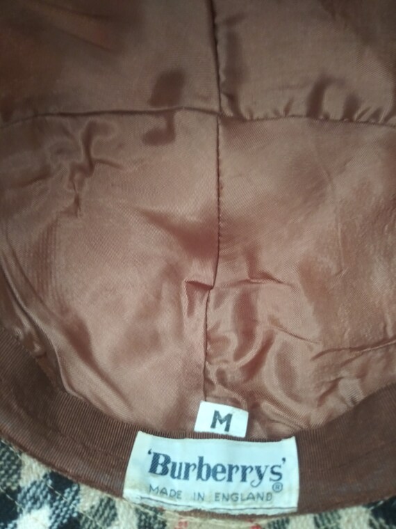 Pre-Loved Vintage Burberry Hat 100% Wool Size M) … - image 4