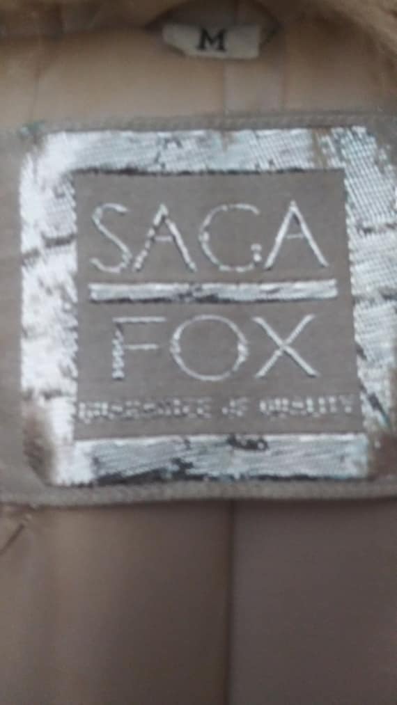 Vintage!! Pre-Loved! Saga Fox Silver Gray Luxurio… - image 4