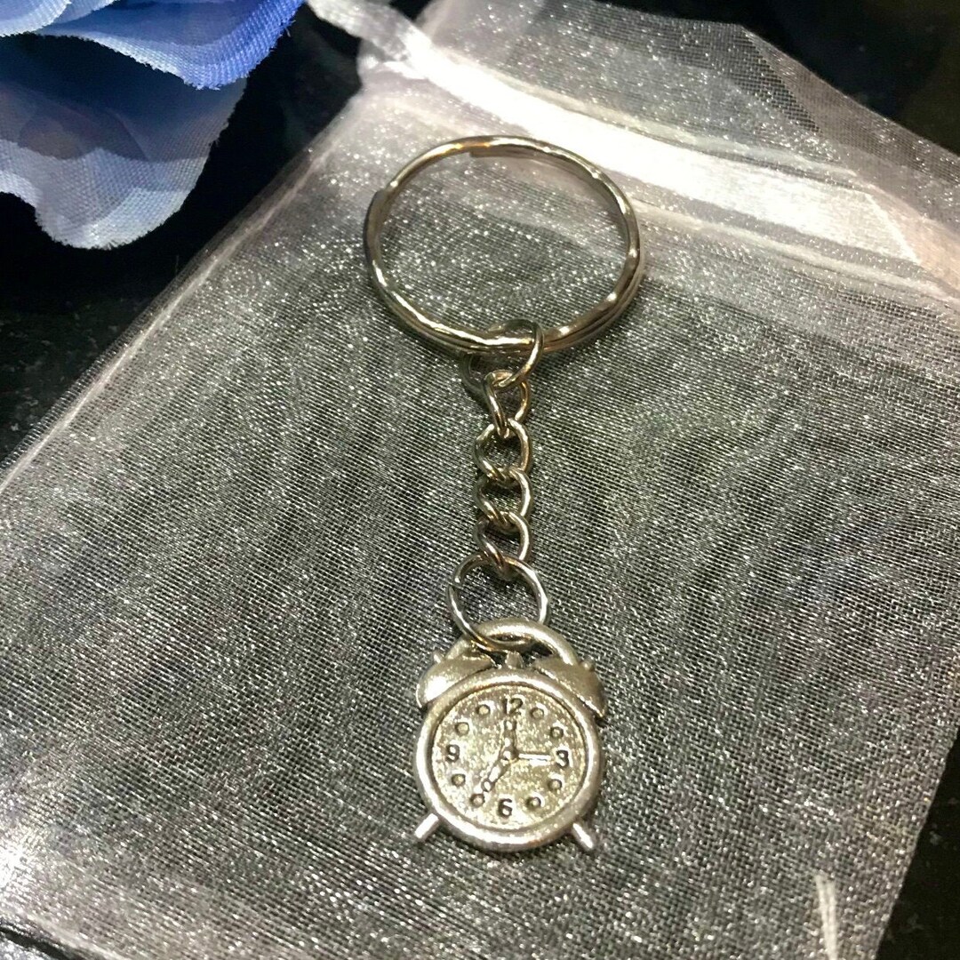 A Handmade Alarm Clock Keyring Etsy