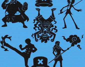 Anime SVG – Luffy Pirate Captain | One Piece Digital File