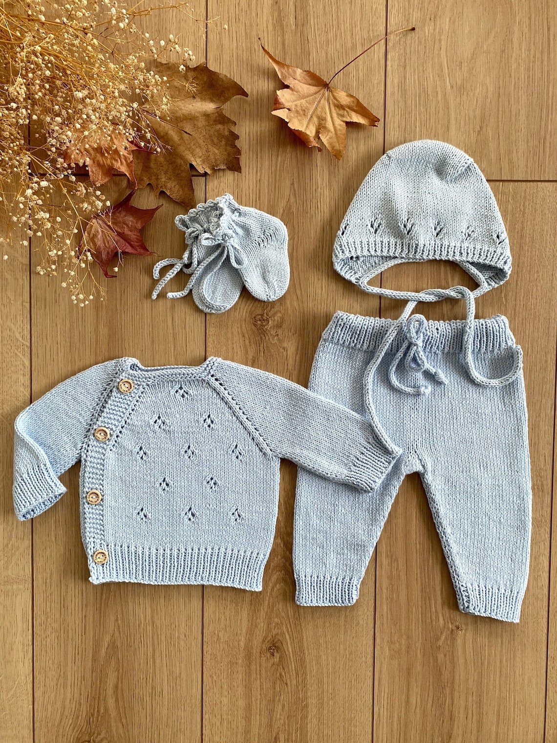 Newborn Baby Coming Home Outfit Knit Newborn Outfit Newborn Etsy