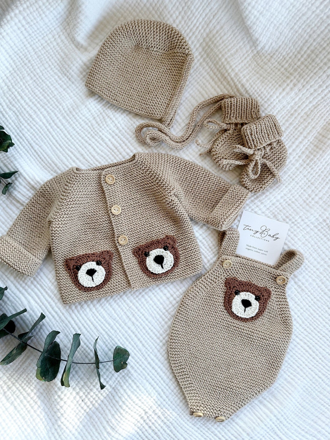 Babyhug Cotton Knit Full Sleeves Teddy Bear Print - Aqua