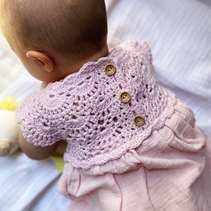 Crochet Baby Girl Dress: Organic Cotton Summer Outfit