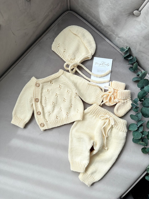 Baby Clothes New Born Baby Woolen Sweater Baby White Sweater