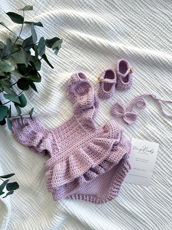 Baby girl crochet outfits sale