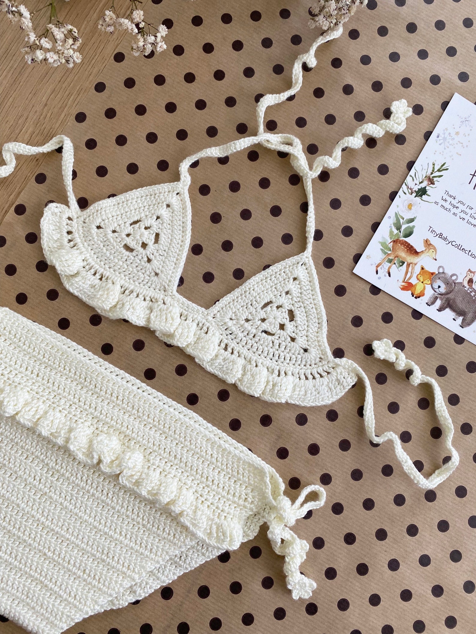 Crochet Baby Bikini Baby Bikini Newborn Photography Prop Etsy