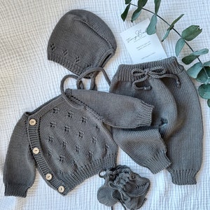 Newborn Boy Coming Home Outfit, Baby Boy Coming Home Outfit,  Knit Newborn Outfit, Newborn Boy Hospital Outfit, Knitted Baby Boy Clothes