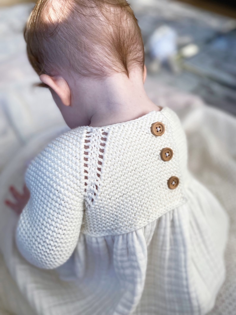 Sweater Dress for Baby Girl Knitted Baby Girl Dress Organic Etsy
