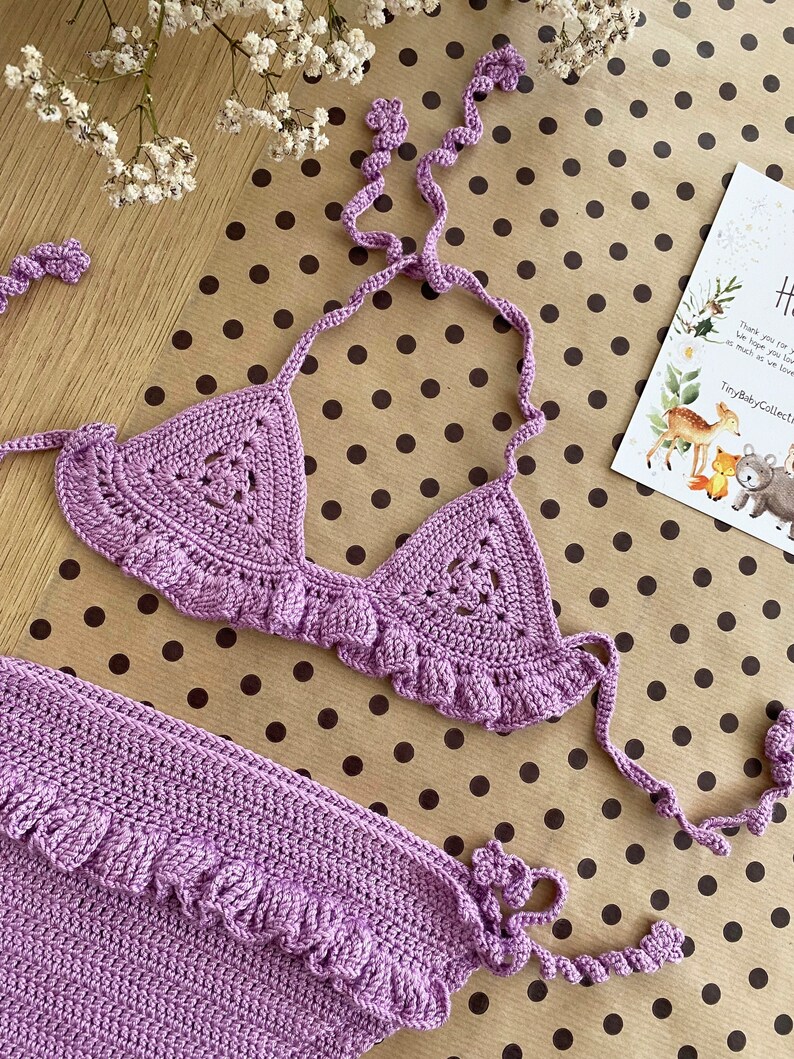 Crochet Baby Bikini Baby Bikini Newborn Photography Prop Etsy